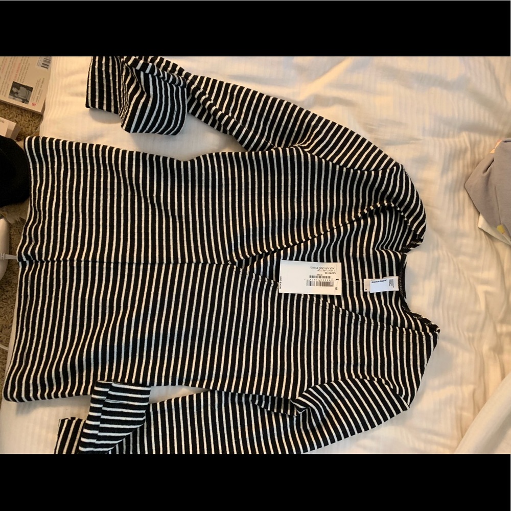 American Apparel v-neck top Made in USA